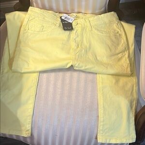 Vigoss Yellow Skinny Jeans Lightweight Denim
